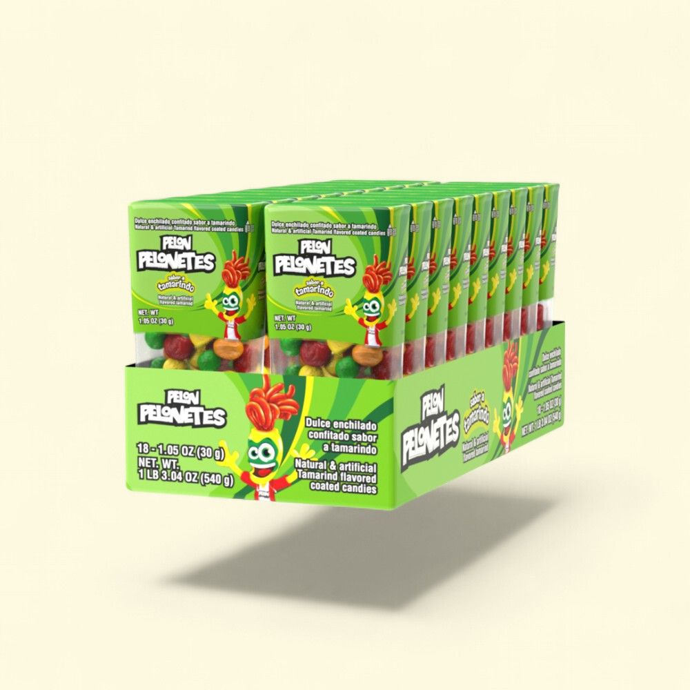 Pelon Pelonetes Tamarind Flavored Coated Candy, 18-Count — authentic US product shipped worldwide by Treatspree