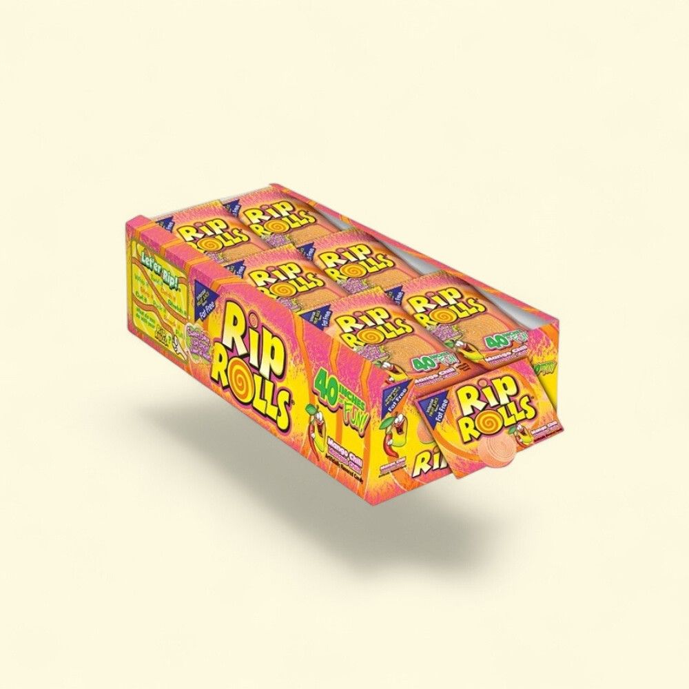 Rip Roll Mango Chili Candy (24ct, 1.4oz Each) — authentic US product shipped worldwide by Treatspree