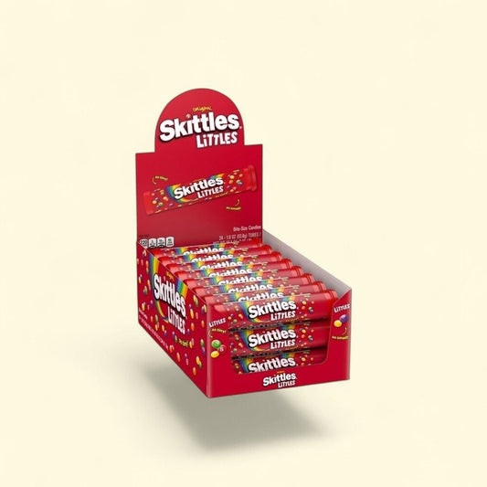 Skittles Littles Original Mega Tube Candy - King Size (24 Pack) — authentic US product shipped worldwide by Treatspree