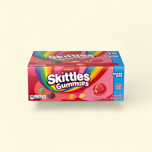 Skittles Original Gummies Candy, 3 oz — authentic US product shipped worldwide by Treatspree