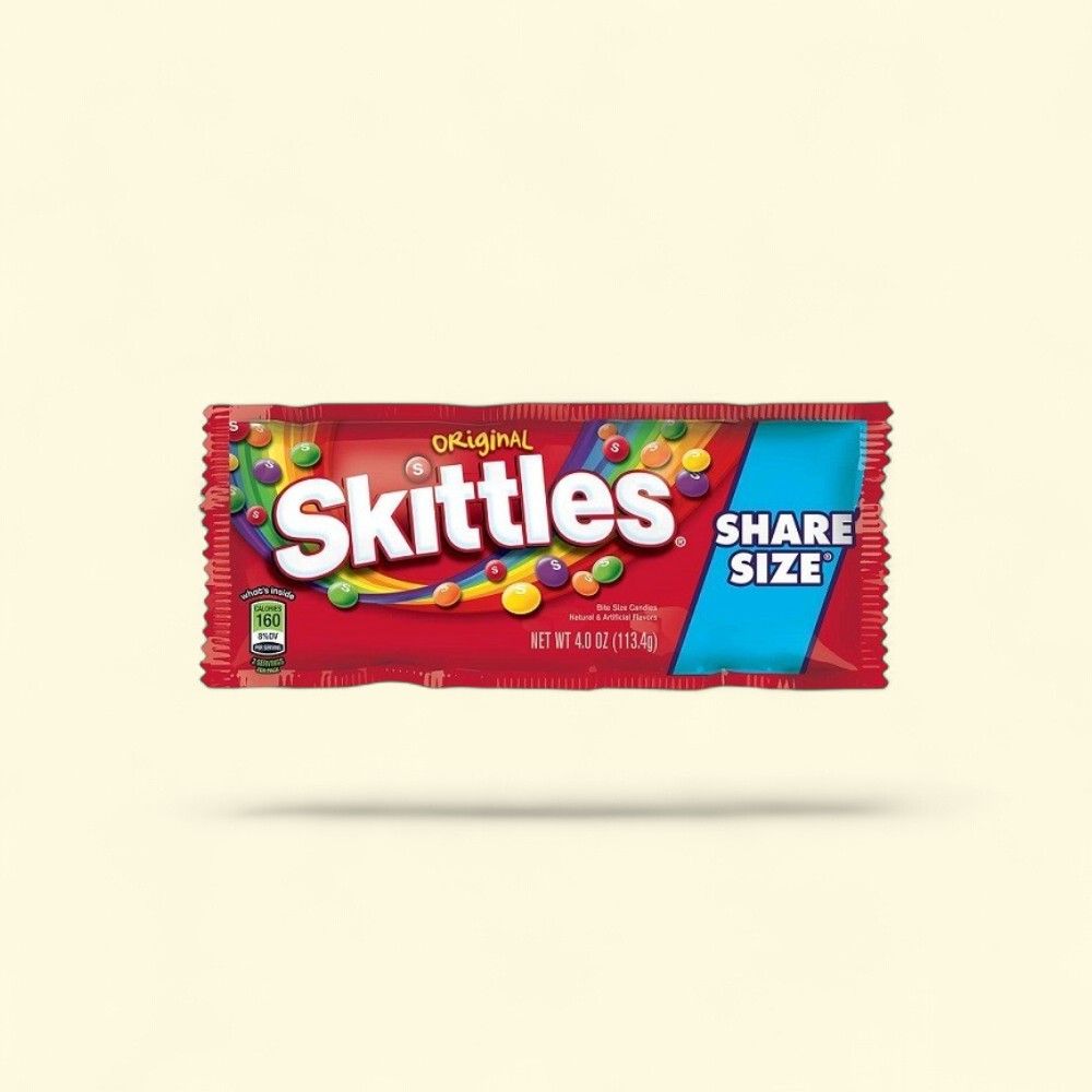 Skittles Original King Size Candy, 24 Count — authentic US product shipped worldwide by Treatspree