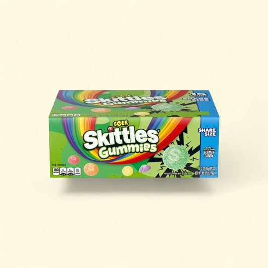 Skittles Sour Gummies Share Size, 3.0oz (85g) — authentic US product shipped worldwide by Treatspree