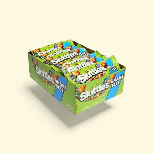 Skittles Sour King Size Candy Bag 24-Count — authentic US product shipped worldwide by Treatspree