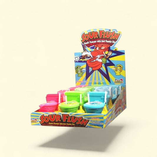Sour Flush Candy Box (12 Count) — authentic US product shipped worldwide by Treatspree
