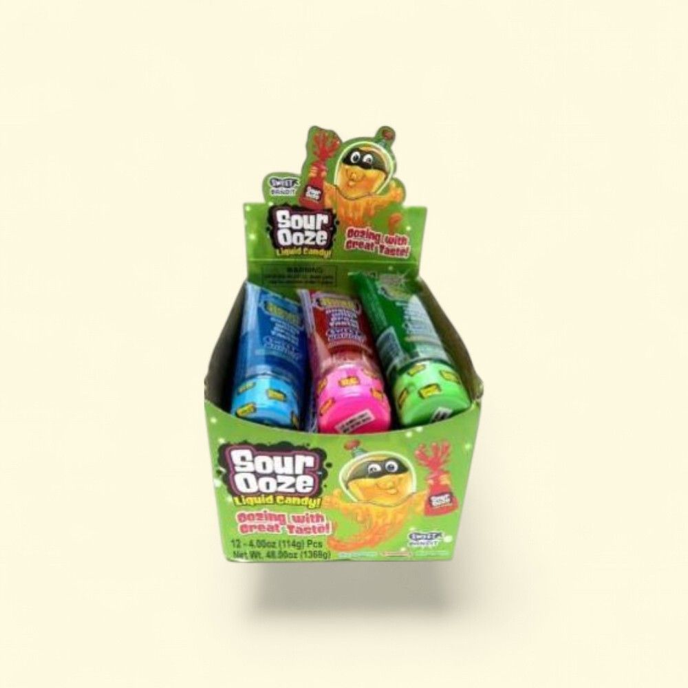 Kidsmania Sour Ooze Liquid Candy - 12 Count Pack — authentic US product shipped worldwide by Treatspree