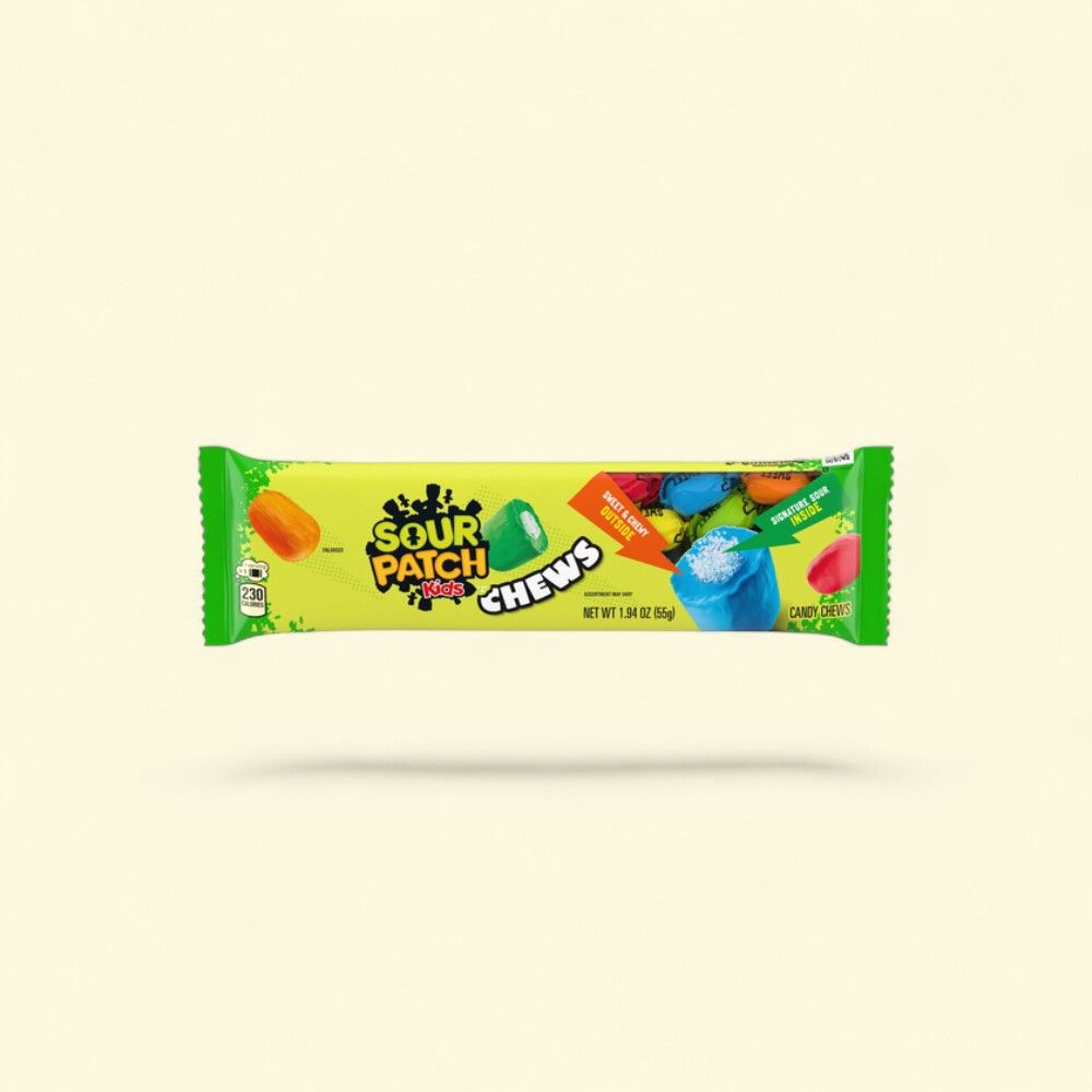 Sour Patch Kids Sour Sweet Chewy Candy - 18 Pack (1.9oz each) — authentic US product shipped worldwide by Treatspree