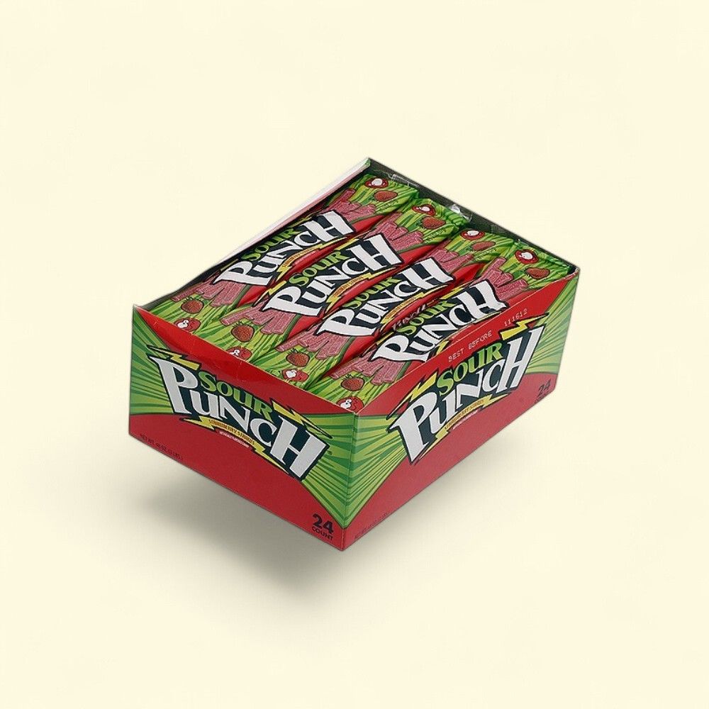 Sour Punch Strawberry Straws Candy — authentic US product shipped worldwide by Treatspree