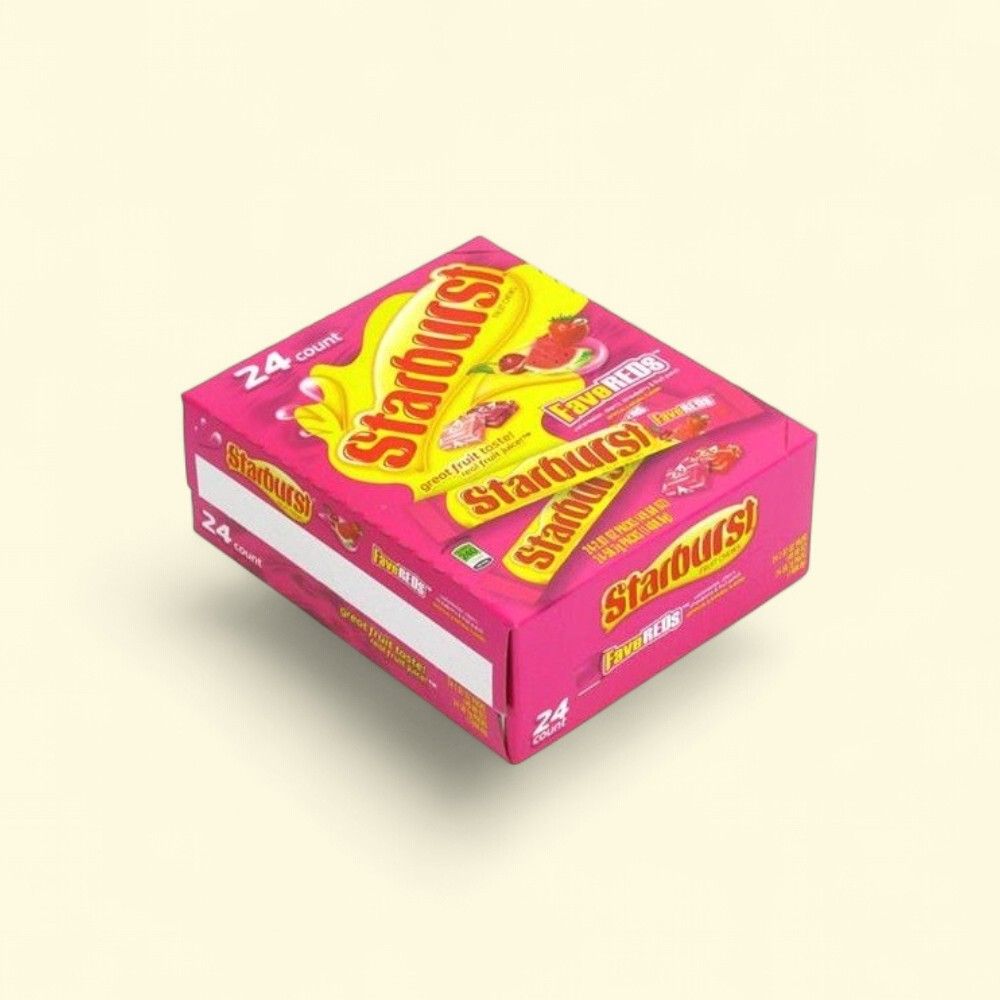 Starburst Favereds Chewy Candies - 24 Count Pack — authentic US product shipped worldwide by Treatspree