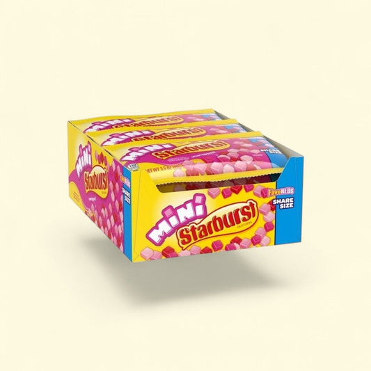 Starburst Mini Fruit Chews - FaveRED Flavor - King Size 15ct — authentic US product shipped worldwide by Treatspree