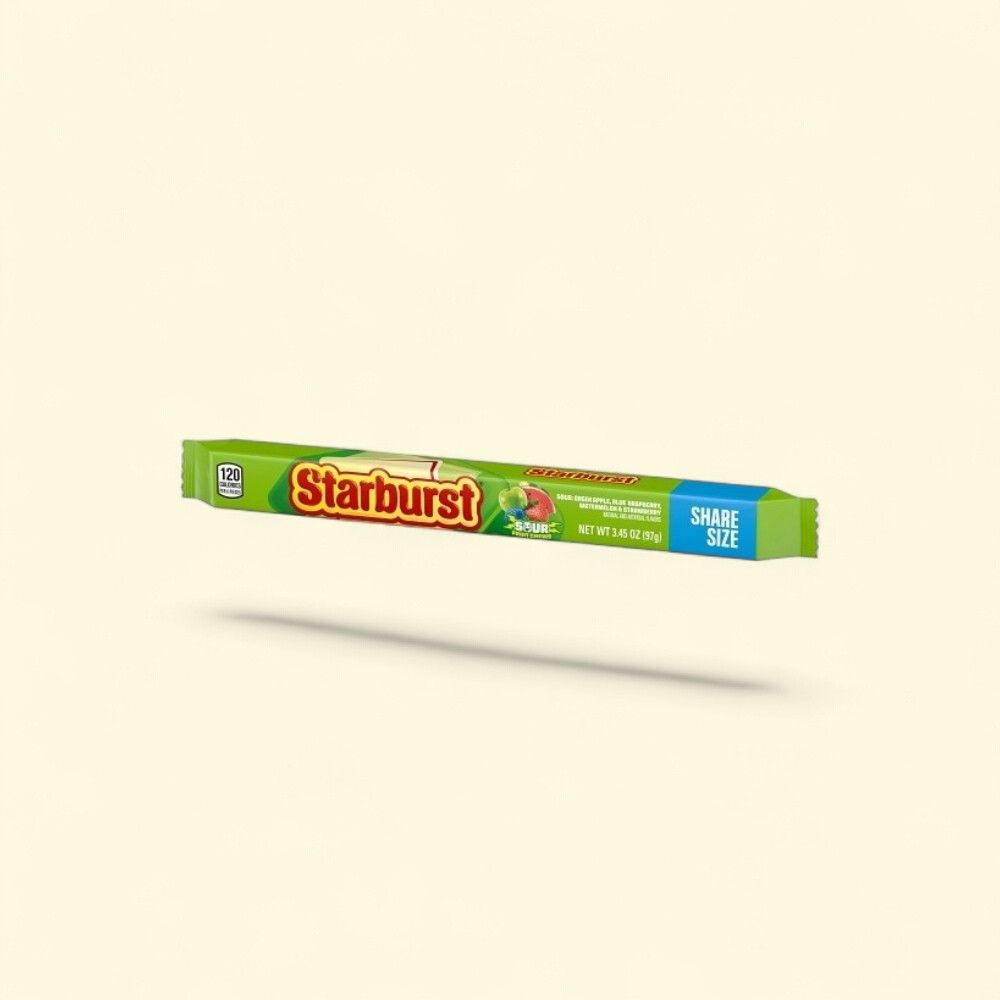 Starburst Sour Share Size Candy, 24 Count, 3.45oz — authentic US product shipped worldwide by Treatspree