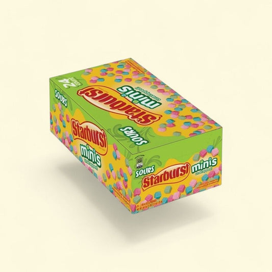 Starburst Sours Minis Chewy Candy (24-Count) — authentic US product shipped worldwide by Treatspree