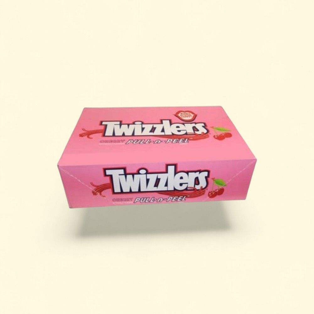 Twizzlers Pull 'n' Peel Cherry Candy - King Size, 15 Count — authentic US product shipped worldwide by Treatspree