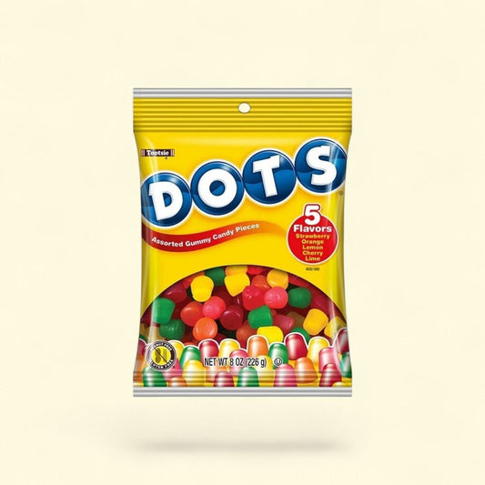 DOTS Assorted Flavors Gumdrops, 8oz Box — authentic US product shipped worldwide by Treatspree