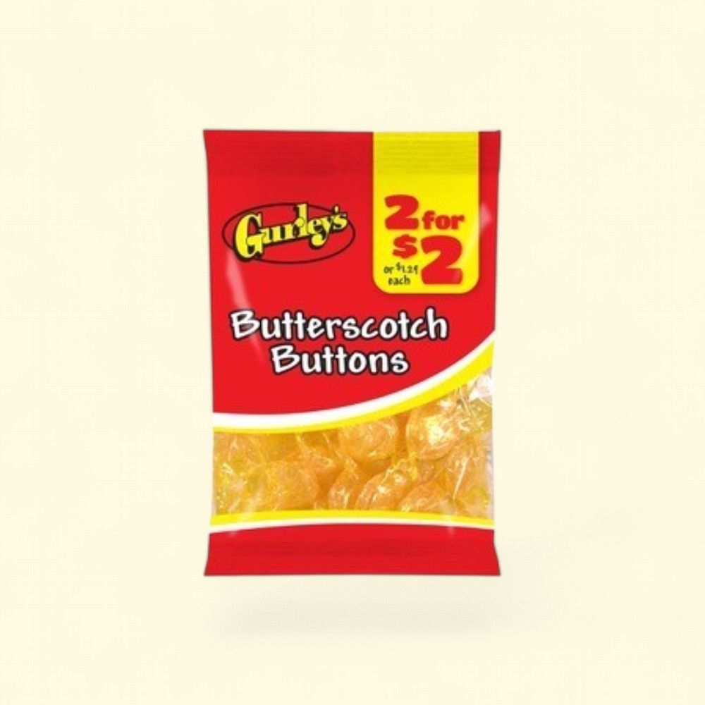 Gurley's Butterscotch Candy Buttons (12 x 3.25oz) — authentic US product shipped worldwide by Treatspree