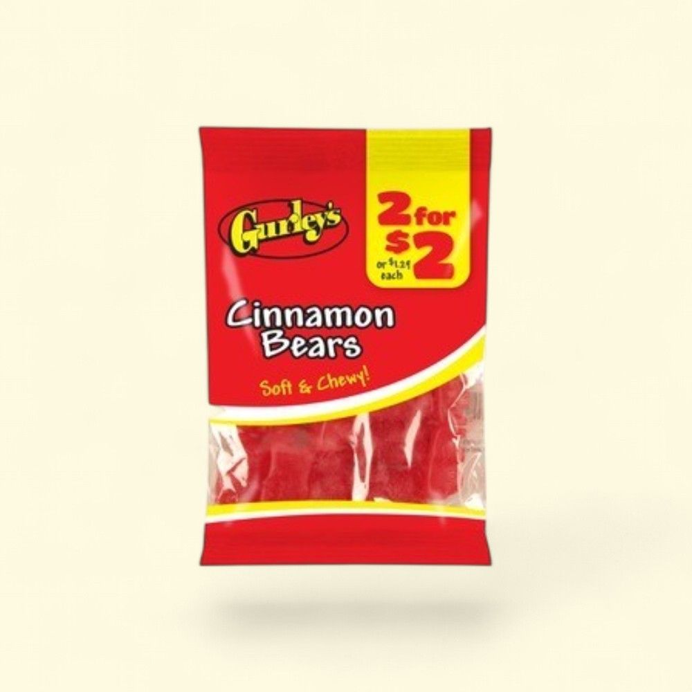 Gurley's Cinnamon Candy Bears - 12 Count Packs — authentic US product shipped worldwide by Treatspree