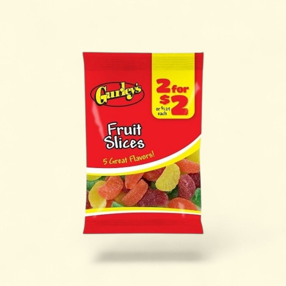 Gurley's Fruit Slices Candy - 12 Count Packs — authentic US product shipped worldwide by Treatspree
