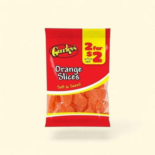 Gurley's Orange Slices Candy, 12 Count, 3.5 oz — authentic US product shipped worldwide by Treatspree