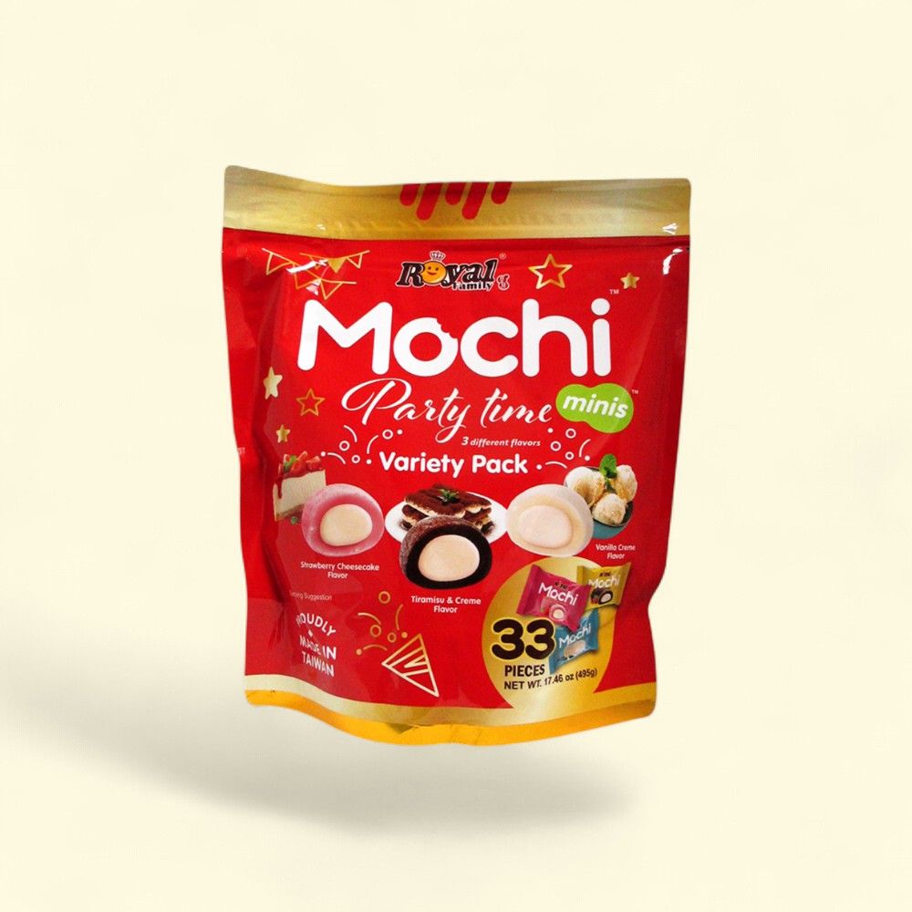 Royal Family Mochi Assorted Variety Pack - 17.46oz (495g) — authentic US product shipped worldwide by Treatspree