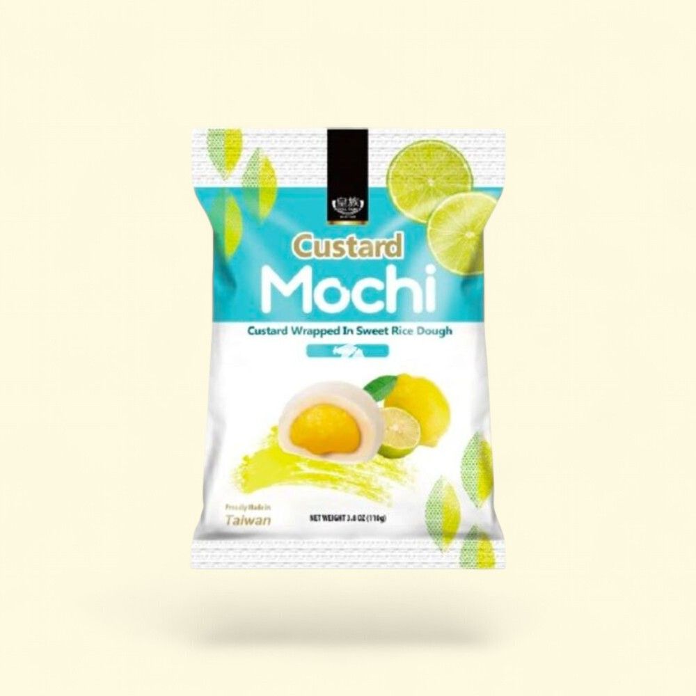 Royal Family Mochi Bag Lemon Custard - 3.8oz (108g) — authentic US product shipped worldwide by Treatspree