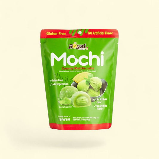 Royal Family Mochi Matcha Latte 6.35oz Bag — authentic US product shipped worldwide by Treatspree