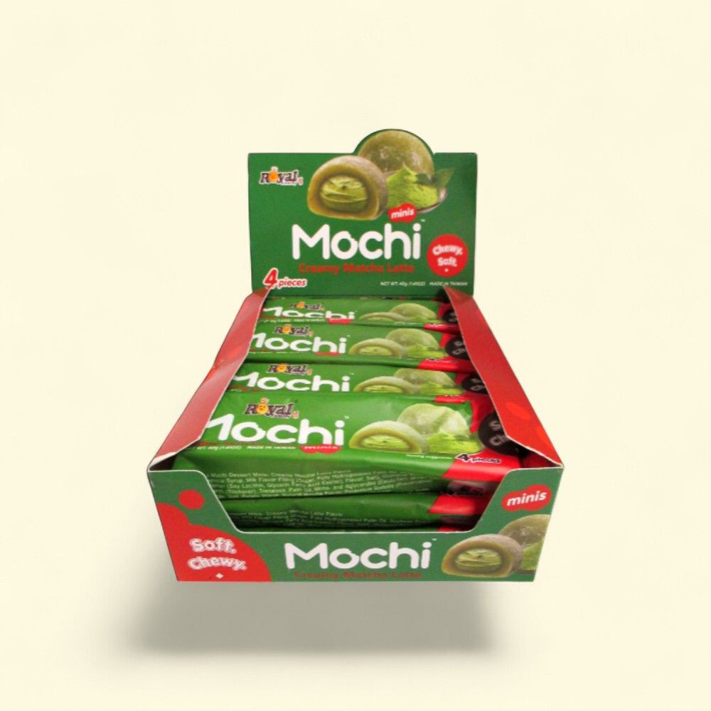 Royal Family Creamy Matcha Latte Mochi Cakes (12-Count) — authentic US product shipped worldwide by Treatspree