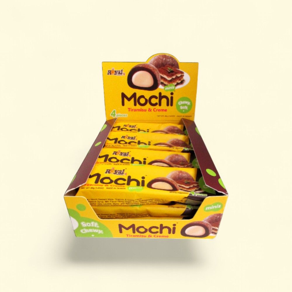 Royal Family Mochi Tiramisu & Creme Cake (12 Count) — authentic US product shipped worldwide by Treatspree