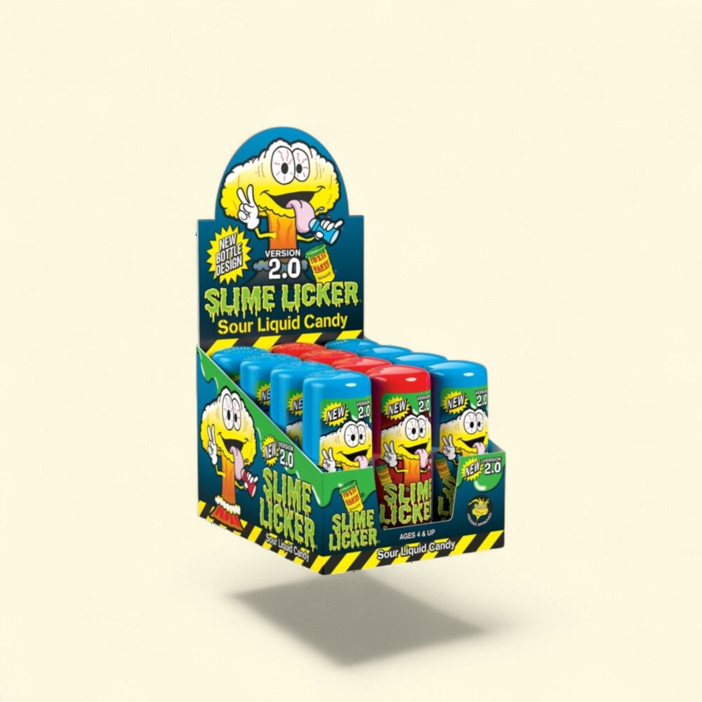 Slime Licker Sour Liquid Candy 2-Flavor Pack (12 x 2oz) — authentic US product shipped worldwide by Treatspree