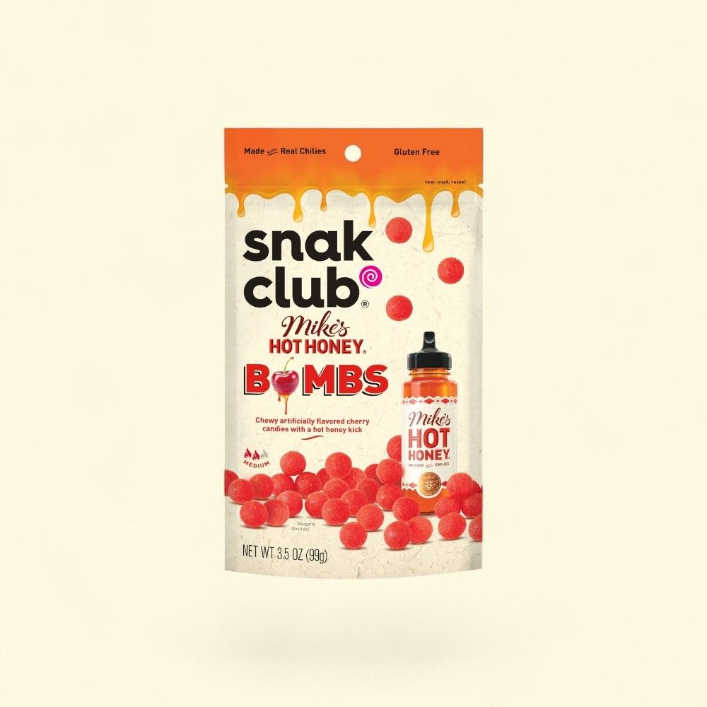 Snak Club Mike's Hot Honey Bombs Cherry Candies 3.5oz — authentic US product shipped worldwide by Treatspree