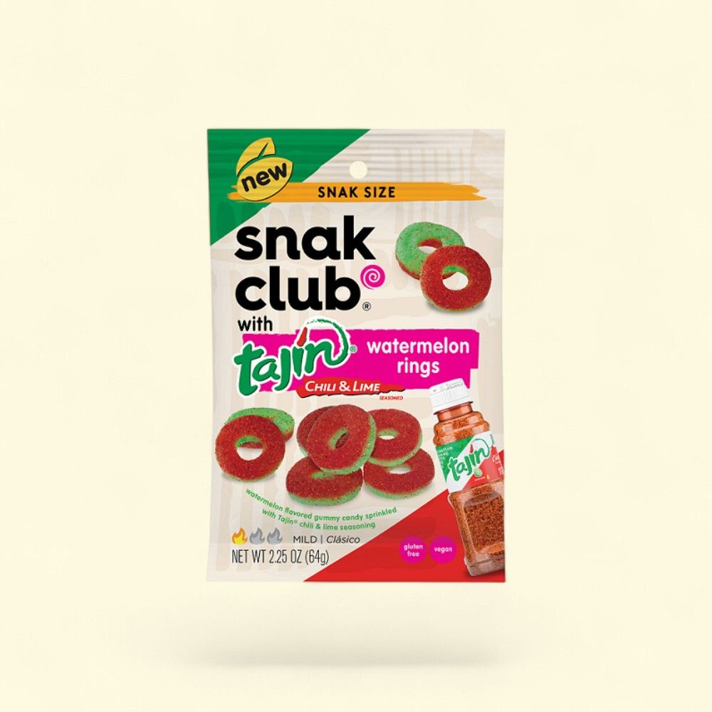 Snak Club Tajin Watermelon Rings Chewy Candy - 2.25oz — authentic US product shipped worldwide by Treatspree