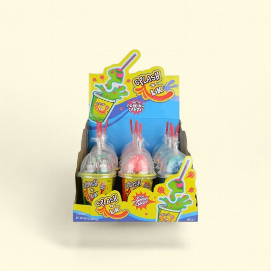 Splash-N-Lik Popping Candy & Gel Dip Lollipops - 12 Count — authentic US product shipped worldwide by Treatspree