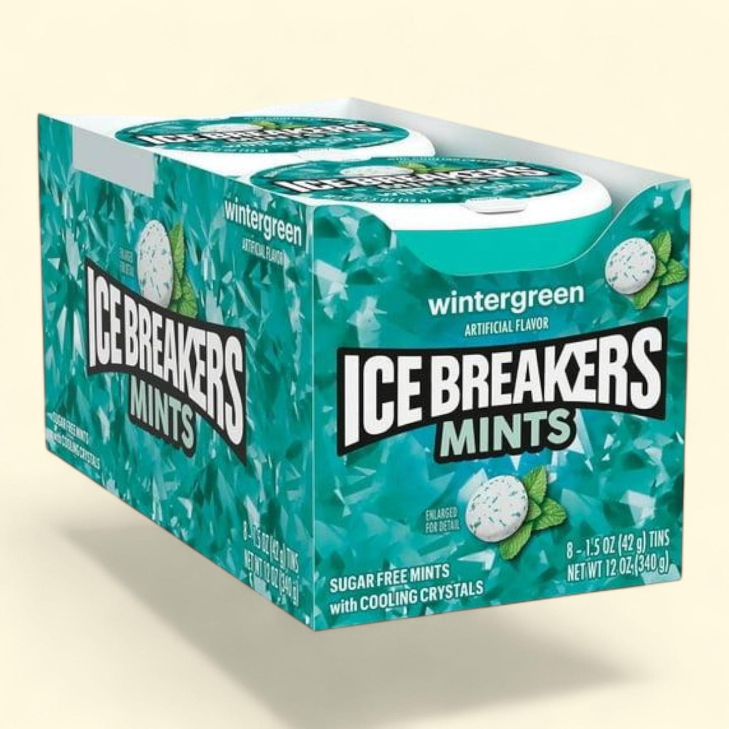 ICE BREAKERS Wintergreen Sugar Free Breath Mints, 1.5 oz.