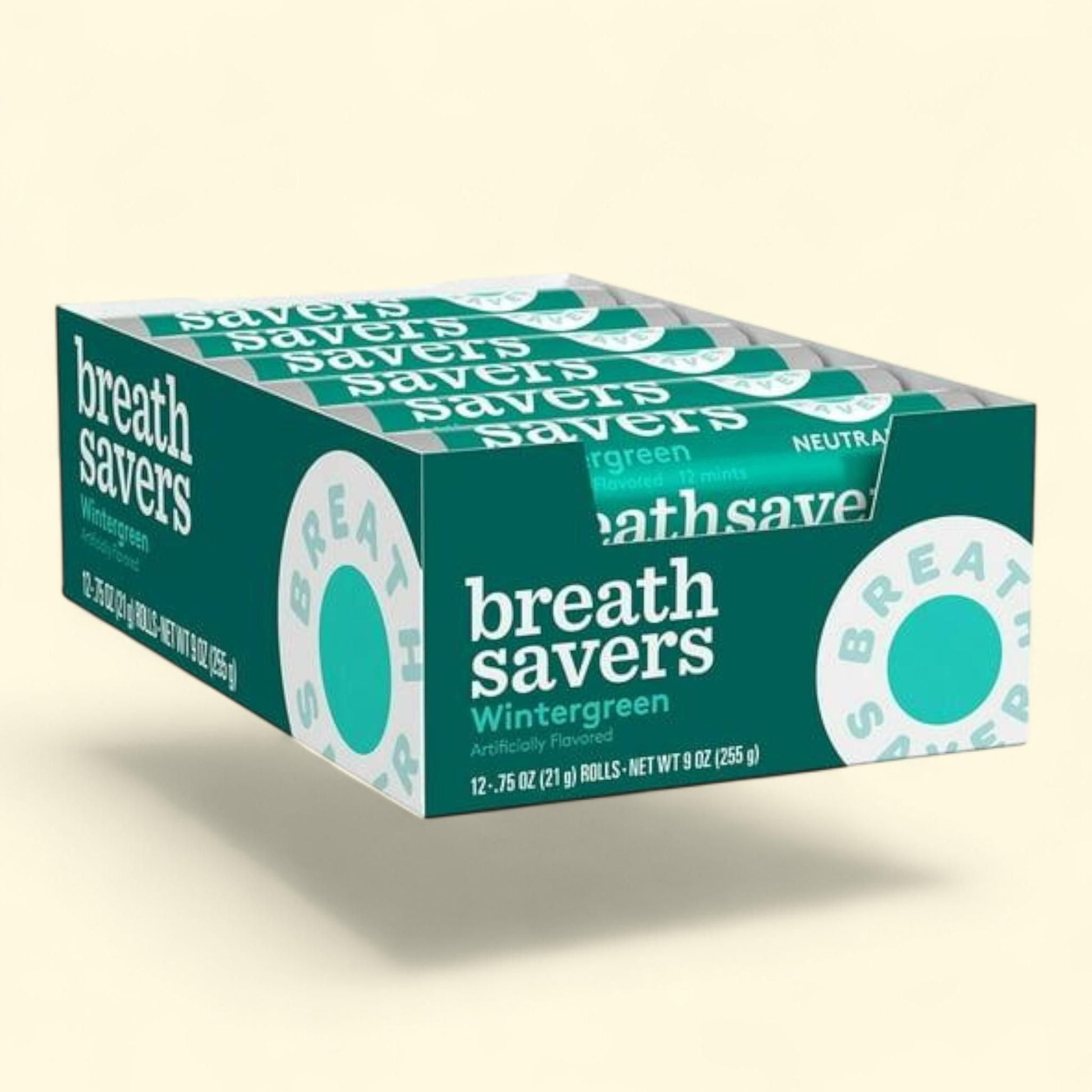 BREATH SAVERS Wintergreen Breath Mints, 0.75 oz., 24 ct.