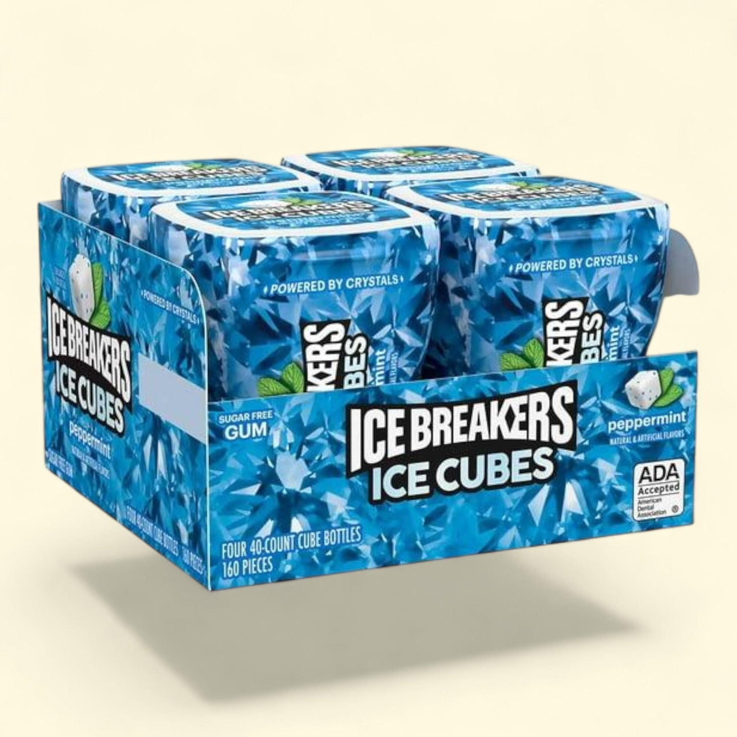 Ice Breakers Ice Cubes, Peppermint Sugar Free Chewing Gum, 40 pcs. 4 pk.
