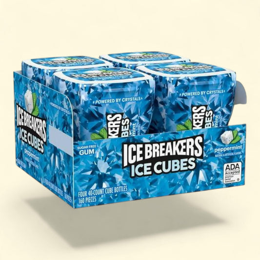 Ice Breakers Ice Cubes, Peppermint Sugar Free Chewing Gum, 40 pcs. 4 pk.