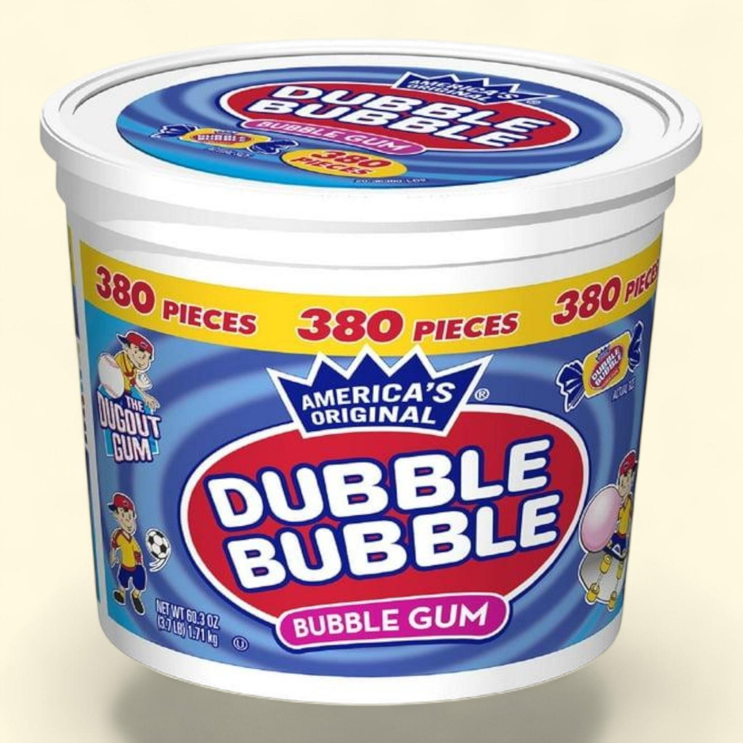 Dubble Bubble Bubble Gum, 380 pcs