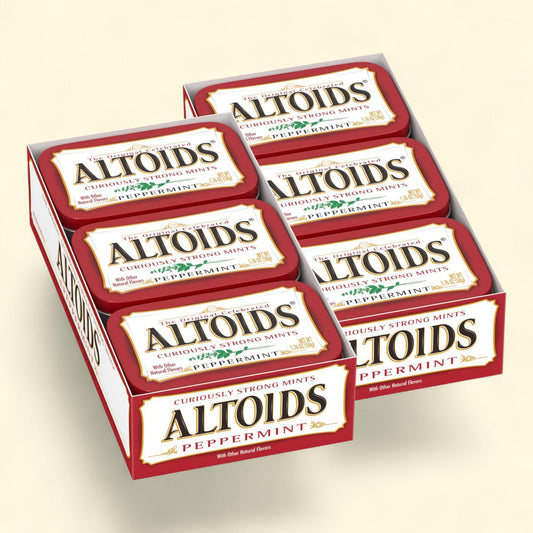 Altoids Breath Mints, Peppermint, 1.76 oz, 12-count