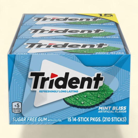 Trident Gum, Mint Bliss, 14 Pieces, 15-count