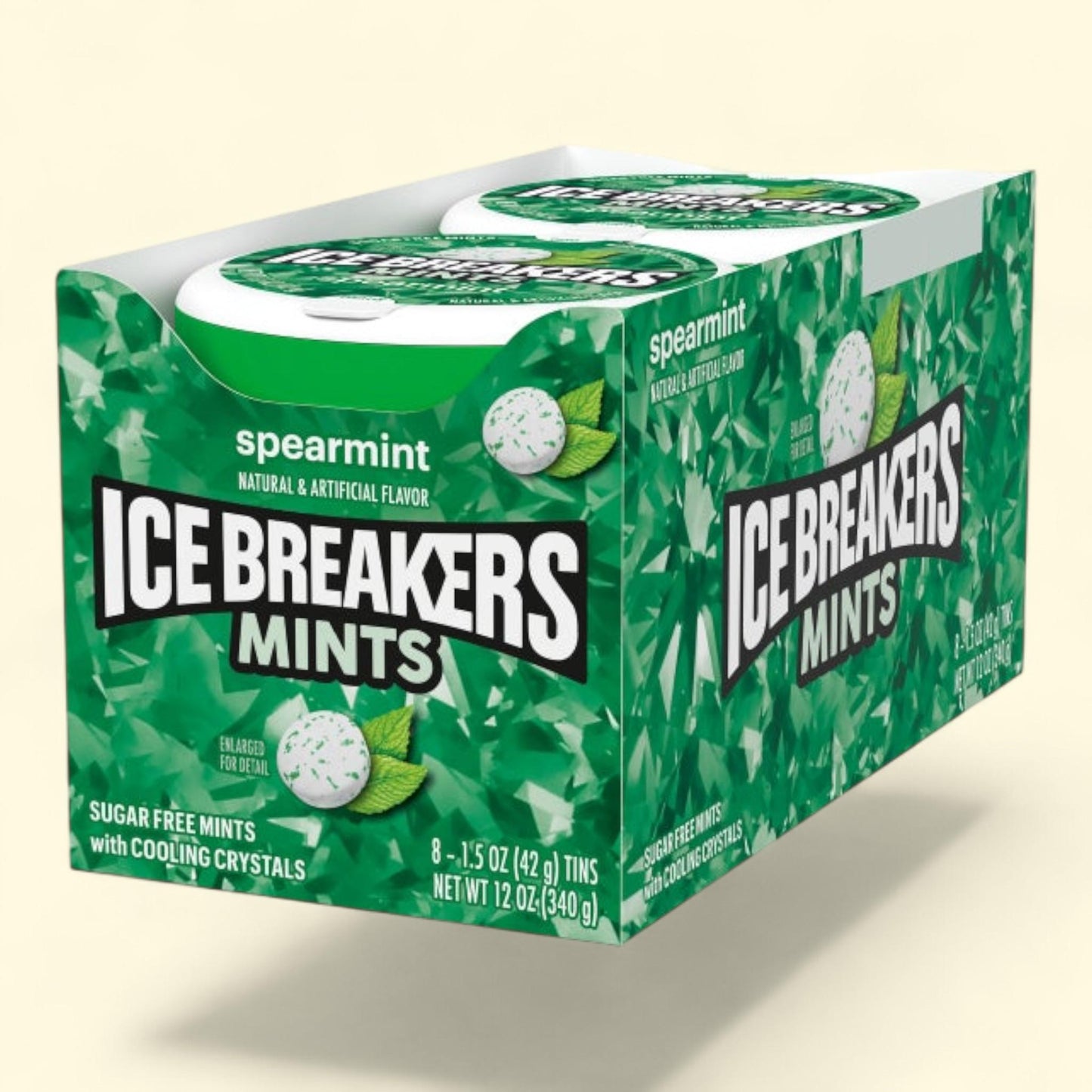 Ice Breakers Mints, Spearmint, 1.5 oz, 8-count
