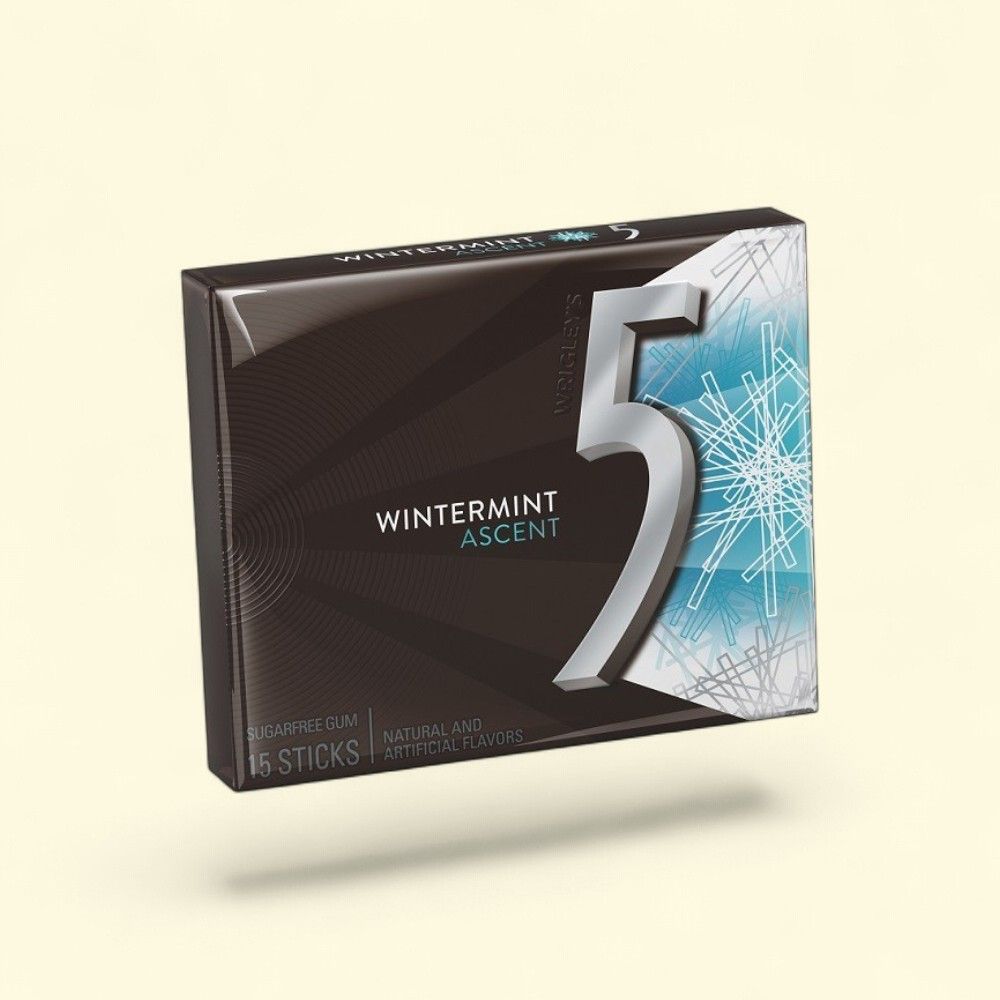 5 GUM Wintermint Ascent Chewing Gum (10 Count) — authentic US product shipped worldwide by Treatspree