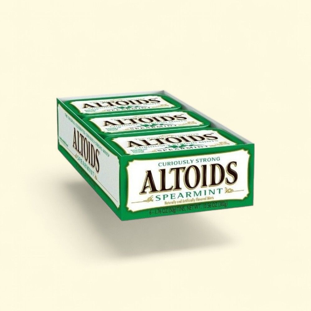 Altoids Spearmint Mints - Pack of 12 (1.76 oz each) — authentic US product shipped worldwide by Treatspree