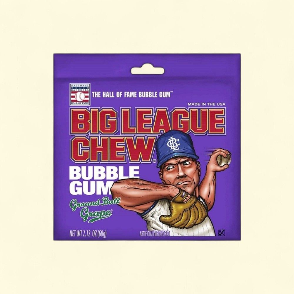 Big League Chew Grape Bubble Gum (12 Count) — authentic US product shipped worldwide by Treatspree