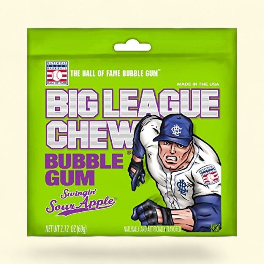 Big League Chew Sour Apple Bubble Gum — authentic US product shipped worldwide by Treatspree