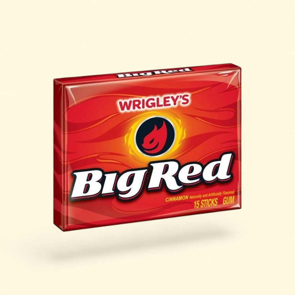Big Red Slim Pack Chewing Gum, 10 Sticks — authentic US product shipped worldwide by Treatspree