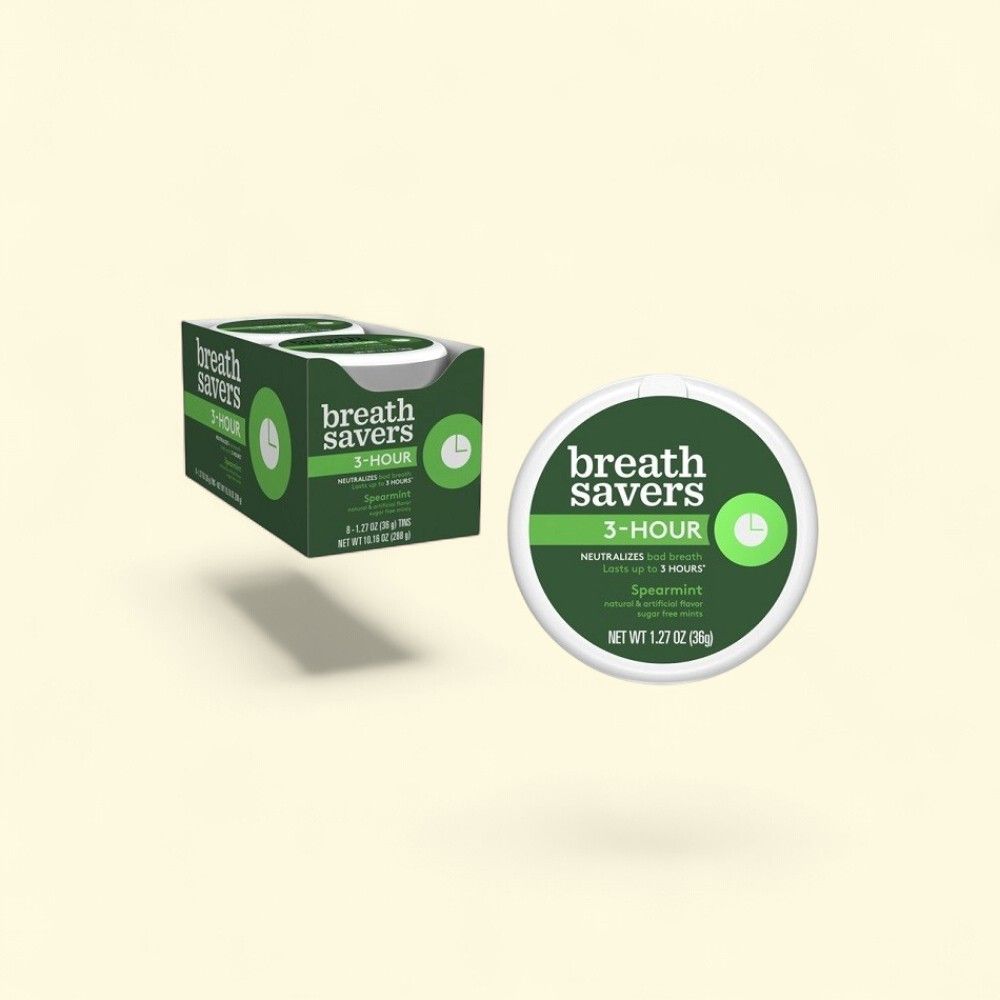 Breath Savers Spearmint Mints Dispenser, 8 Count — authentic US product shipped worldwide by Treatspree