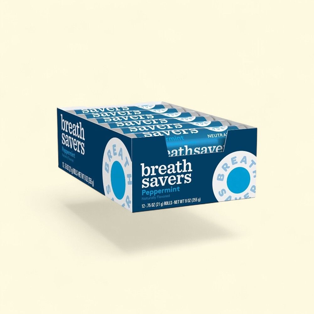 Breath Savers Peppermint Mint Rolls, 12-Count — authentic US product shipped worldwide by Treatspree