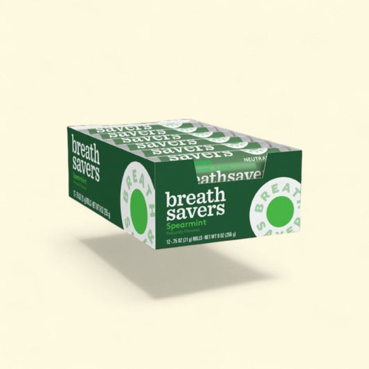 Breath Savers Spearmint Mint Roll (12-Count Pack) — authentic US product shipped worldwide by Treatspree