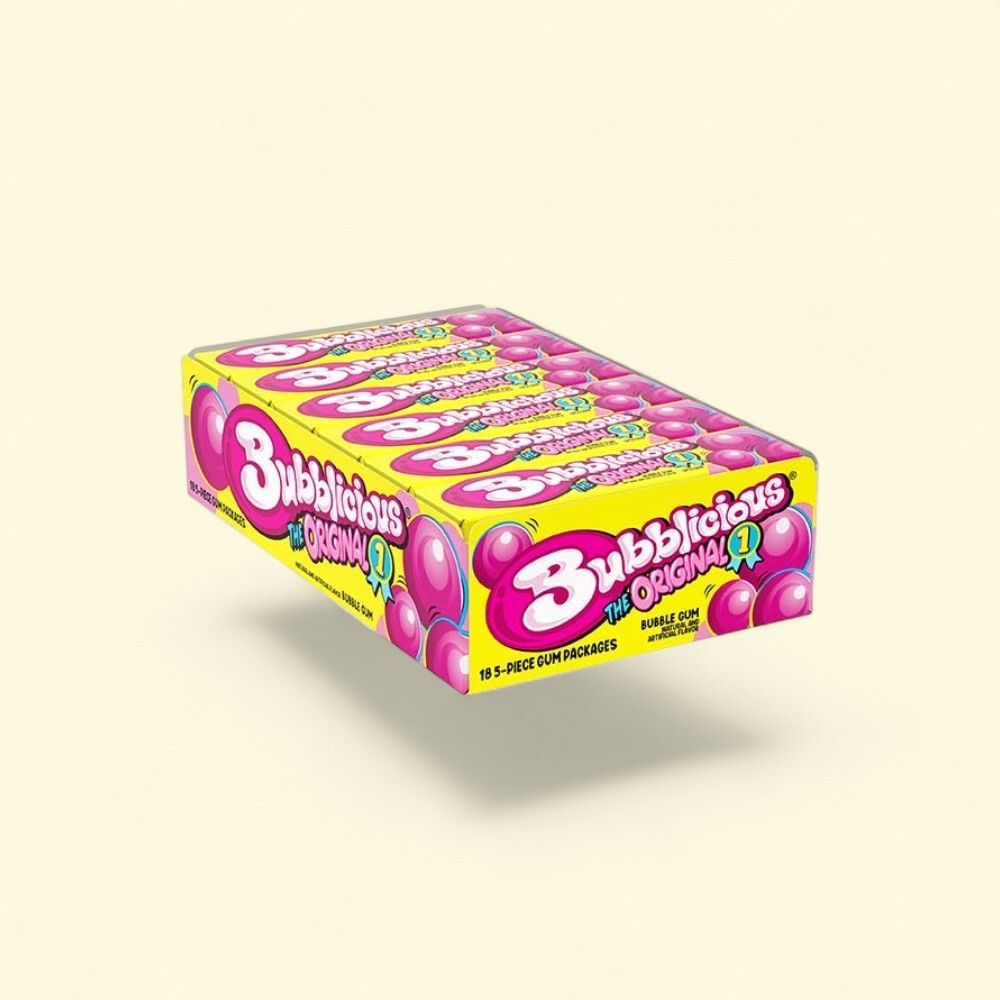 Bubblicious Original Bubble Gum - 18 Count Pack — authentic US product shipped worldwide by Treatspree