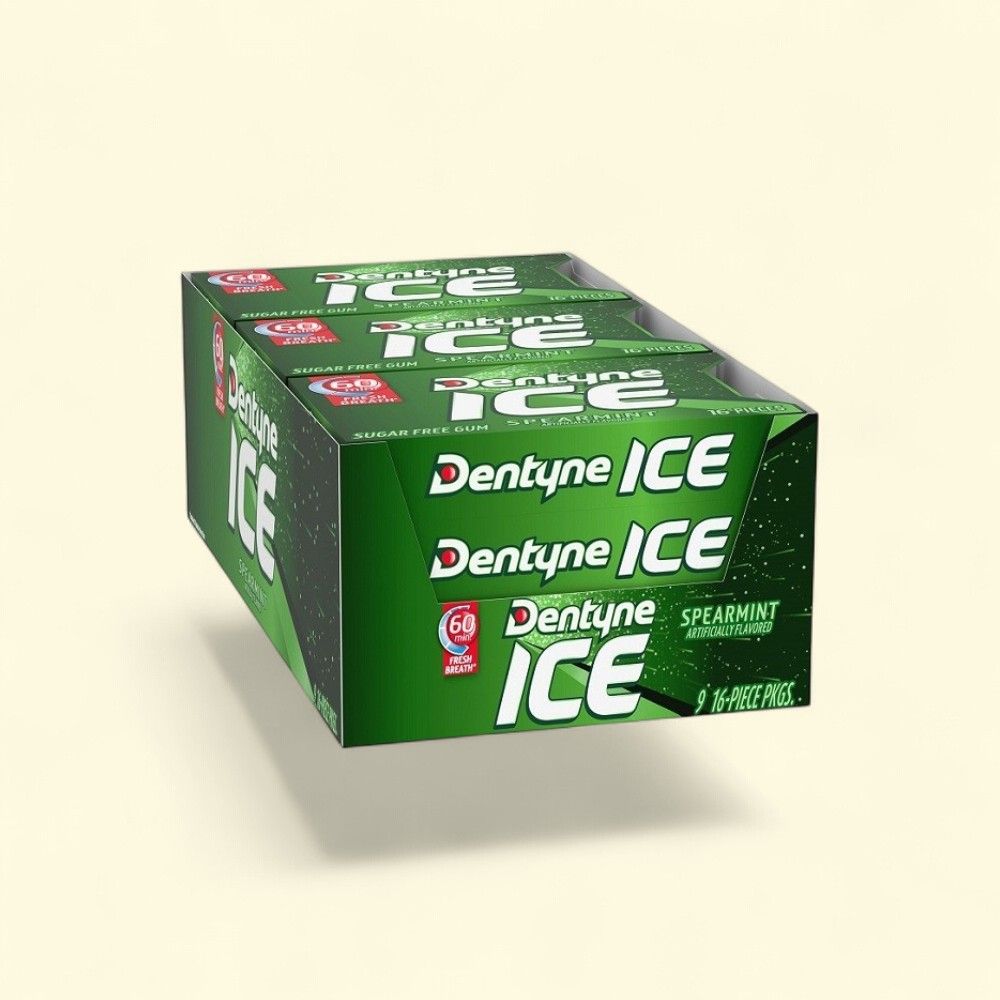 Dentyne Ice Spearmint Gum, 9 Count — authentic US product shipped worldwide by Treatspree