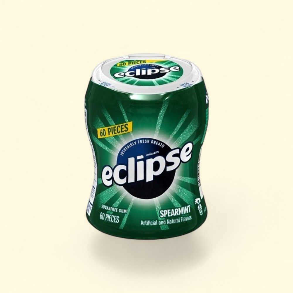 Eclipse Spearmint Gum - Big Bottle 4-Pack — authentic US product shipped worldwide by Treatspree