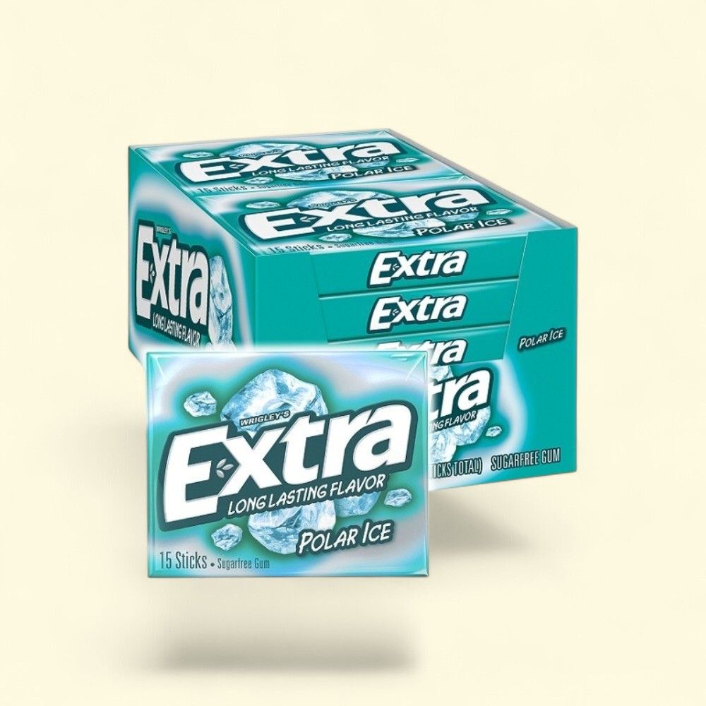 Extra Polar Ice Sugar-Free Chewing Gum - 10 Count — authentic US product shipped worldwide by Treatspree